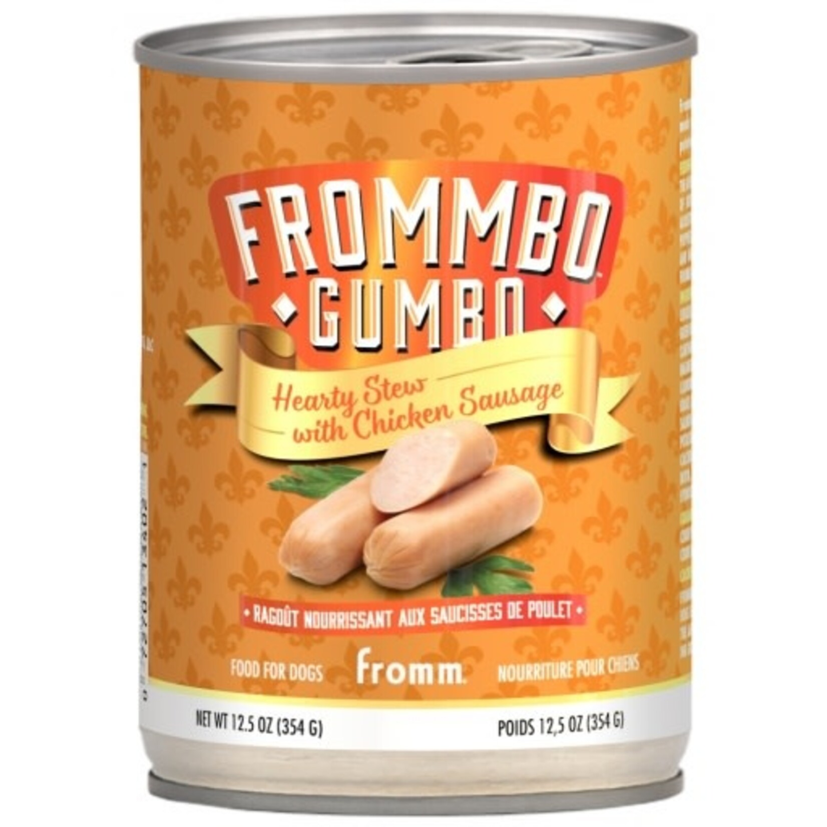 Fromm Frommbo Gumbo Hearty Stew with Chicken Sausage for Dogs - 12.5 Oz, Case of 12