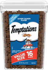 Temptations Temptations Classic Savory Salmon Flavor Crunchy And Soft Treats For Cats  16 Oz Tub