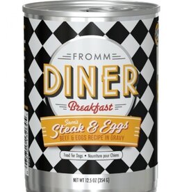 Fromm Fromm Diner Breakfast Sam's Steak & Eggs Beef & Eggs Recipe in Gravy Dog Food - 12.5 Oz, Case of 12
