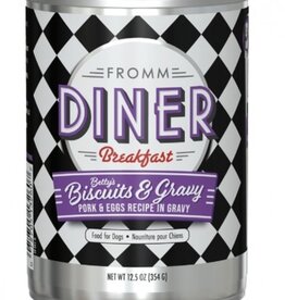 Fromm Fromm Diner Breakfast Betty's Biscuits & Gravy Pork & Eggs Recipe in Gravy Dog Food - 12.5 Oz, Case of 12