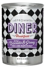 Fromm Fromm Diner Breakfast Betty's Biscuits & Gravy Pork & Eggs Recipe in Gravy Dog Food - 12.5 Oz, Case of 12