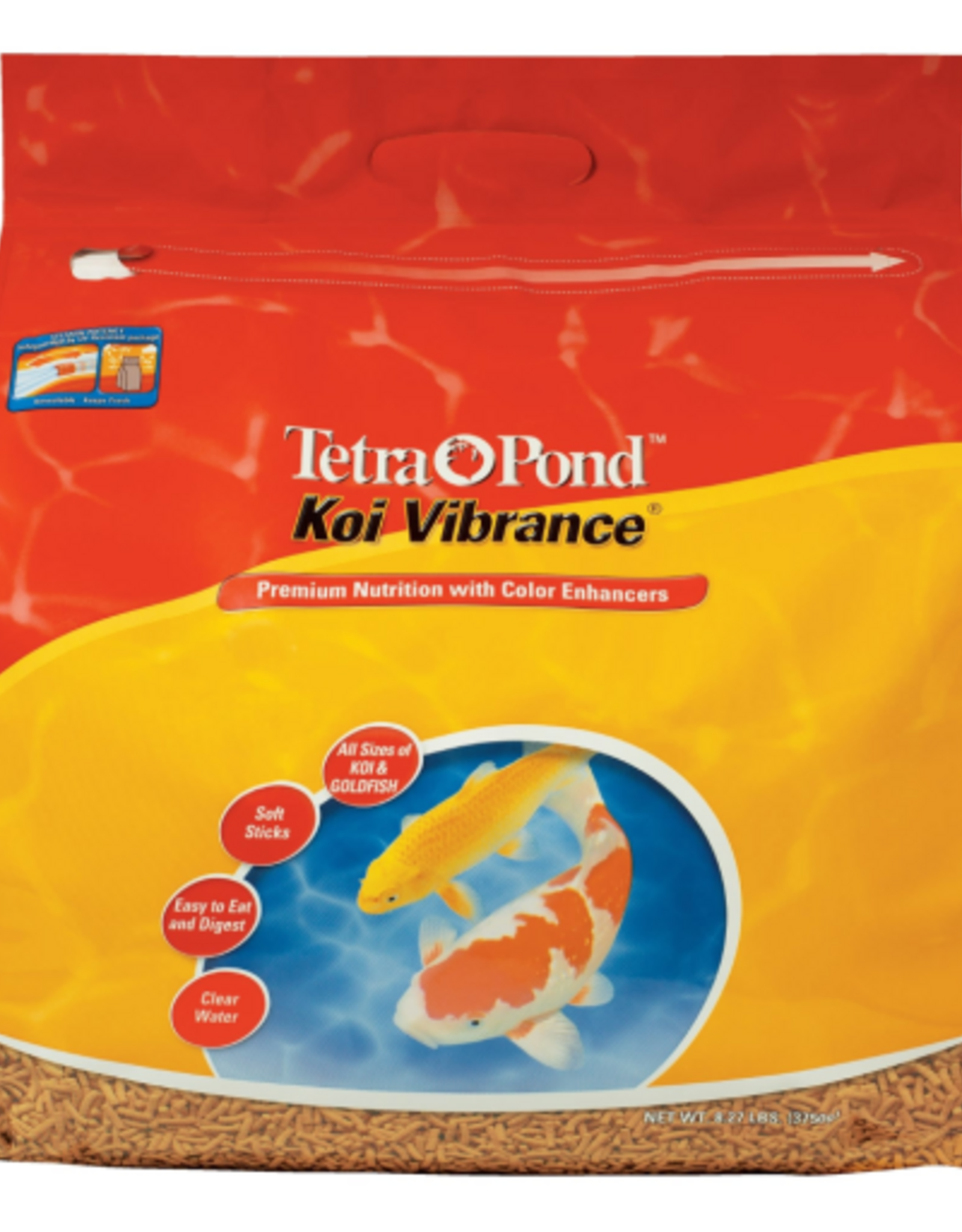 Tetra TetraPond Koi Vibrance Soft Sticks Floating Pond Food - 8.27 lb