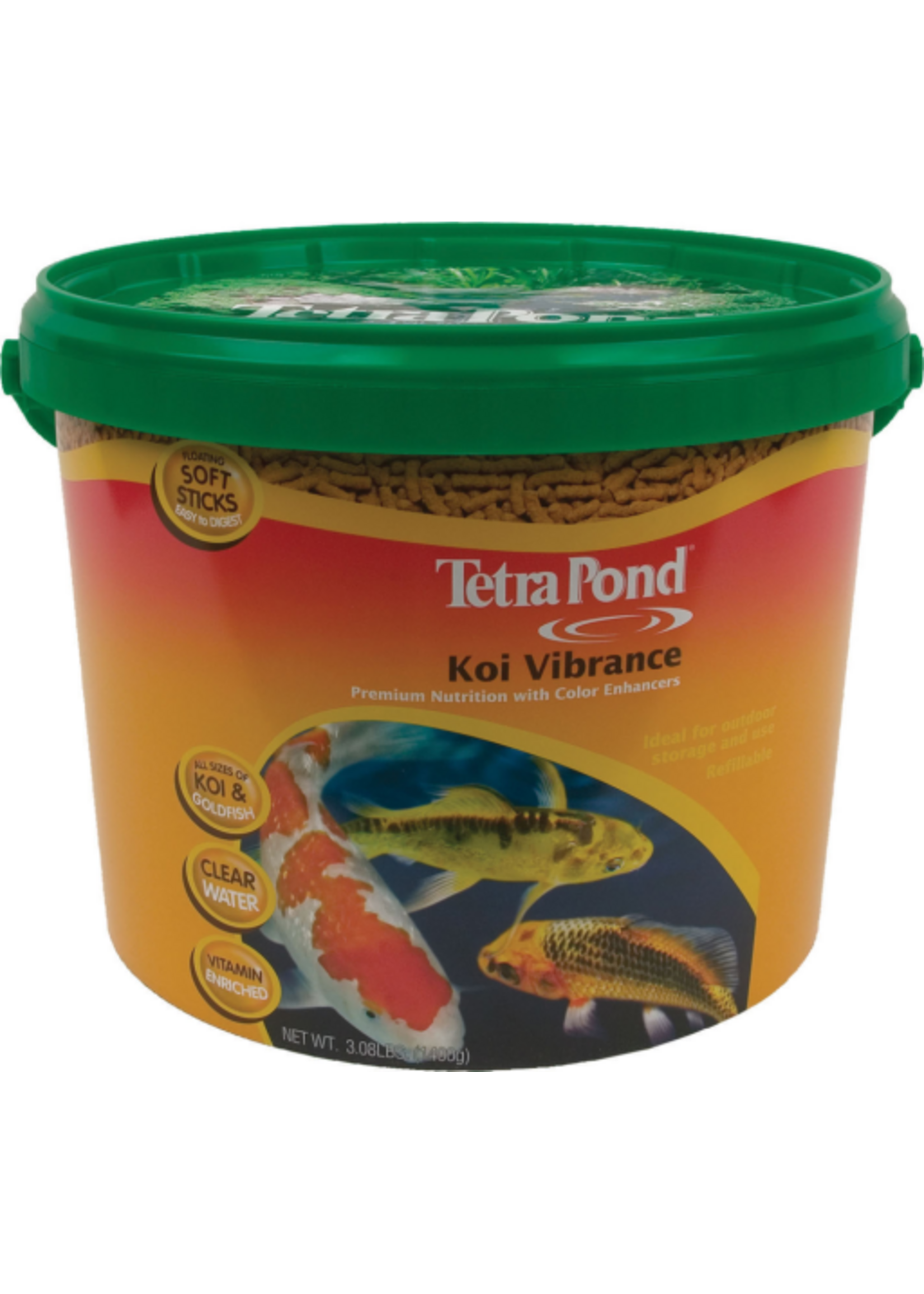 Tetra TetraPond Koi Vibrance Soft Sticks Floating Pond Food - 3.31 lb