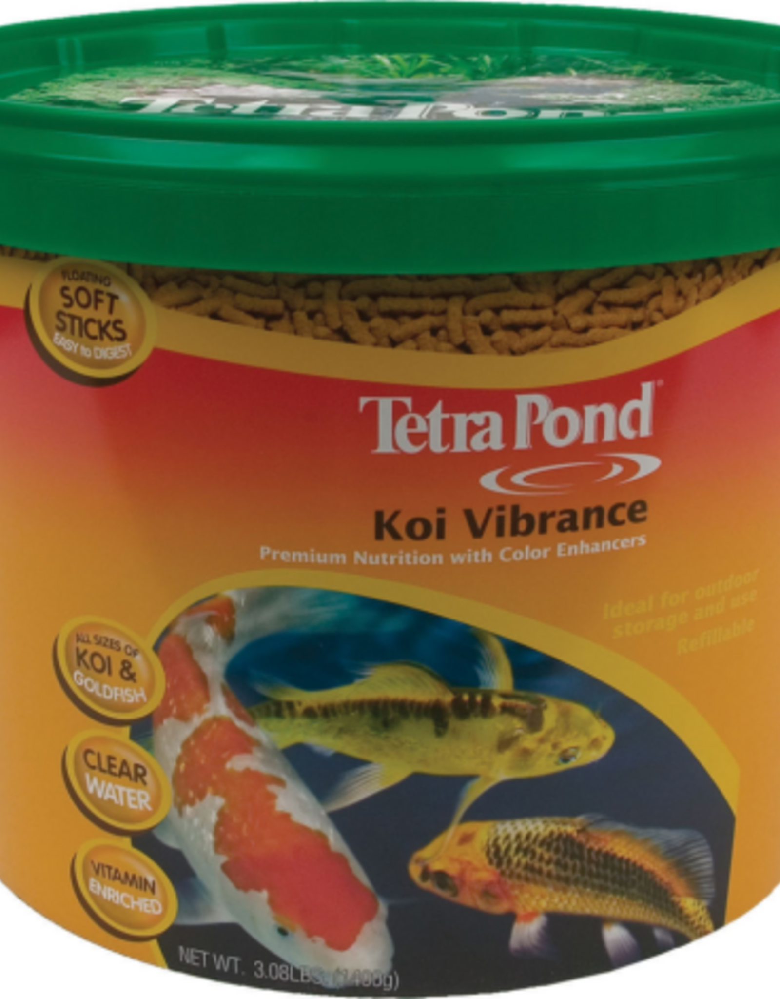 Tetra TetraPond Koi Vibrance Soft Sticks Floating Pond Food - 3.31 lb