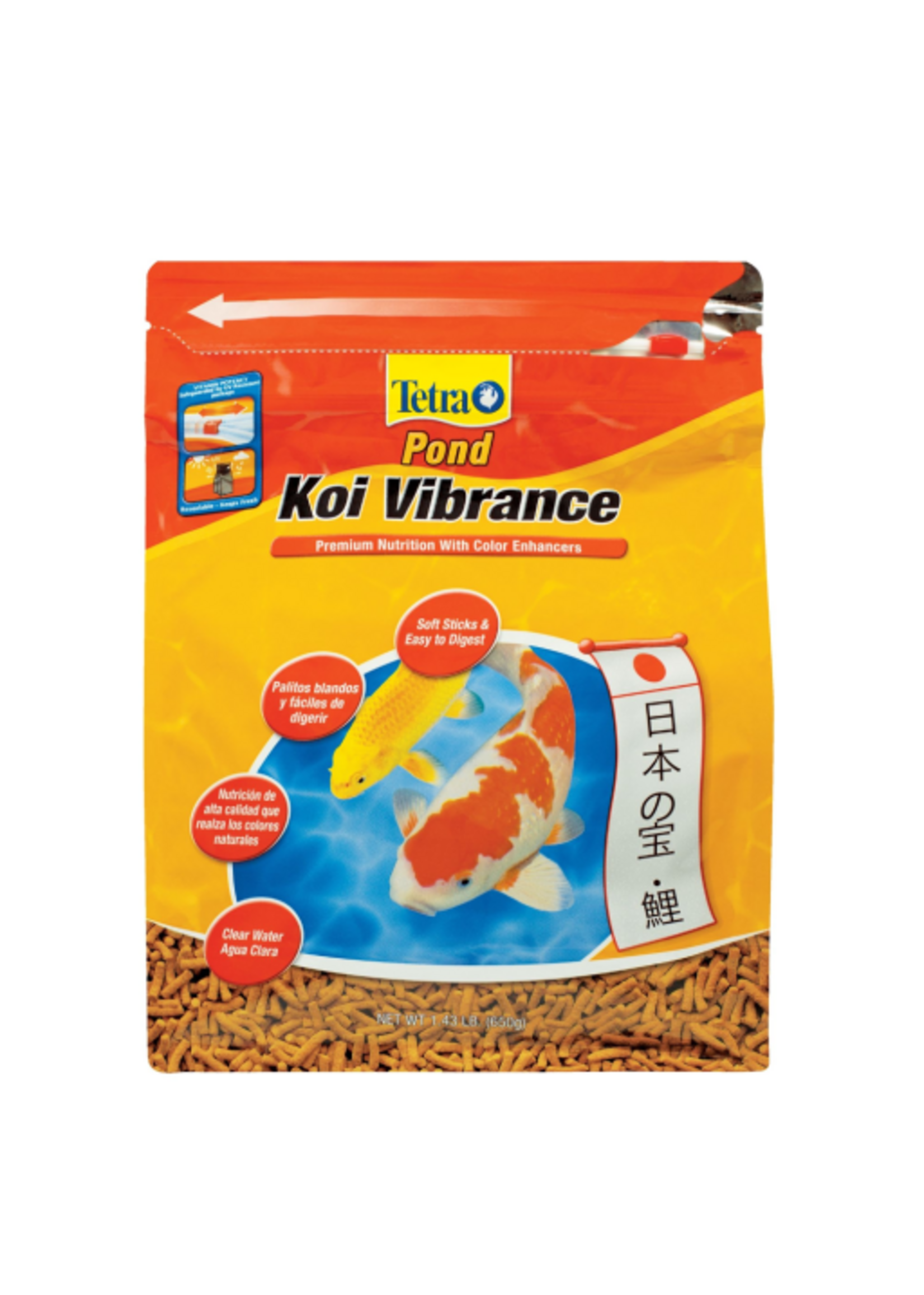 Tetra TetraPond Koi Vibrance Soft Sticks Floating Pond Food - 1.43 lb