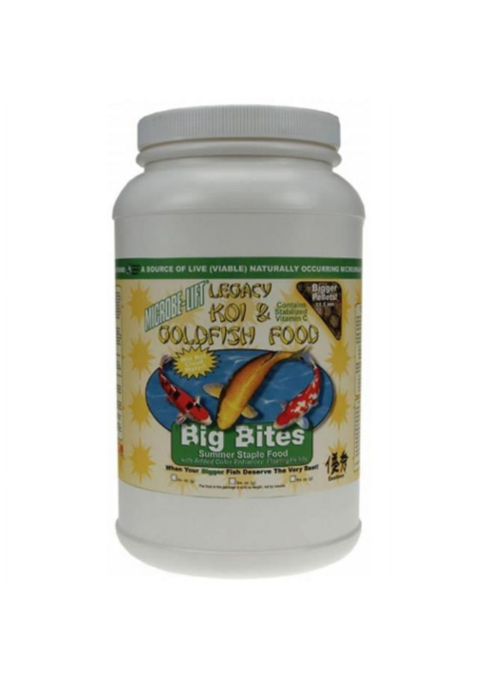 Ecological Labs Microbe-Lift Legacy KOI & Goldfish Big Bites Food - 2 Lb 12 oz