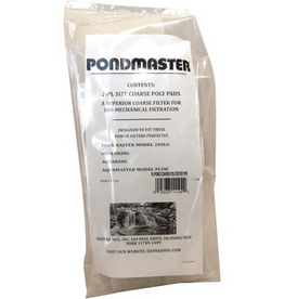 Danner Manufacturing Pondmaster Supreme Polyester Coarse Filter Pad Replacement 2/Pkg-Pl Size