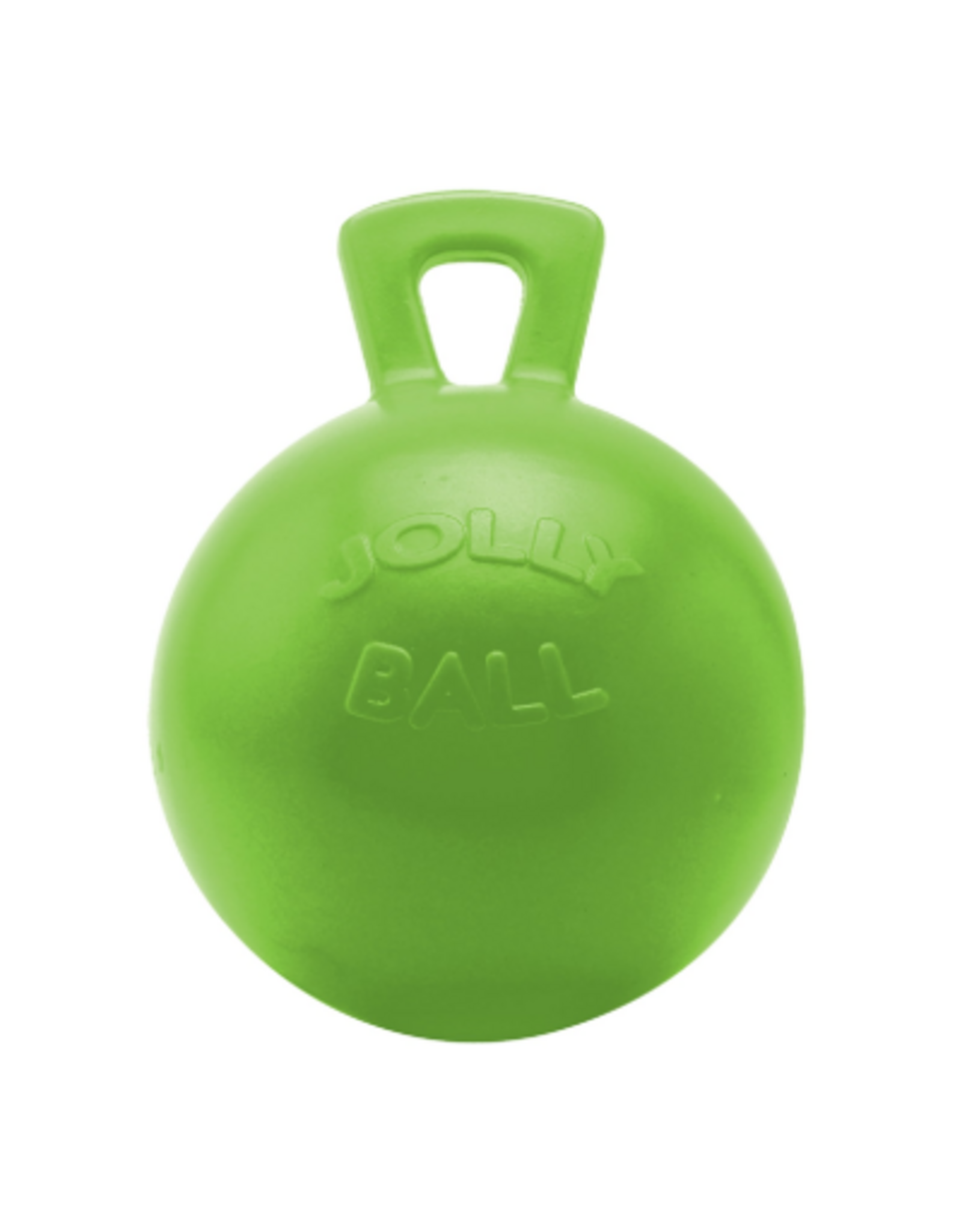 Jolly Pets Jolly Ball with Handle Green Apple Scented Rubber Horse/Dog Toy - 10 inch