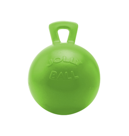 Jolly Pets Jolly Ball with Handle Green Apple Scented Rubber Horse/Dog Toy - 10 inch
