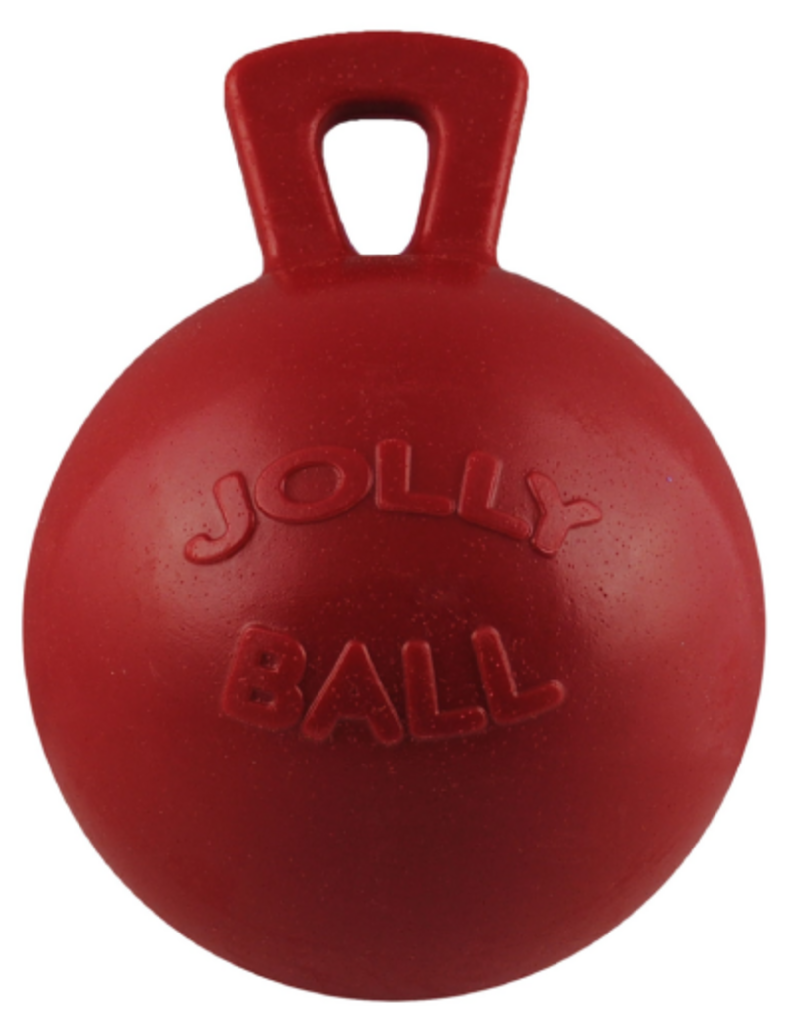 Jolly Pets Jolly Ball with Handle Red Rubber Horse/Dog Toy - 10 inch