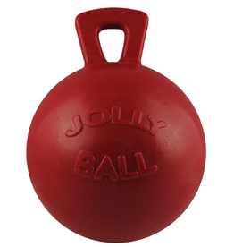 Jolly Pets Jolly Ball with Handle Red Rubber Horse/Dog Toy - 10 inch