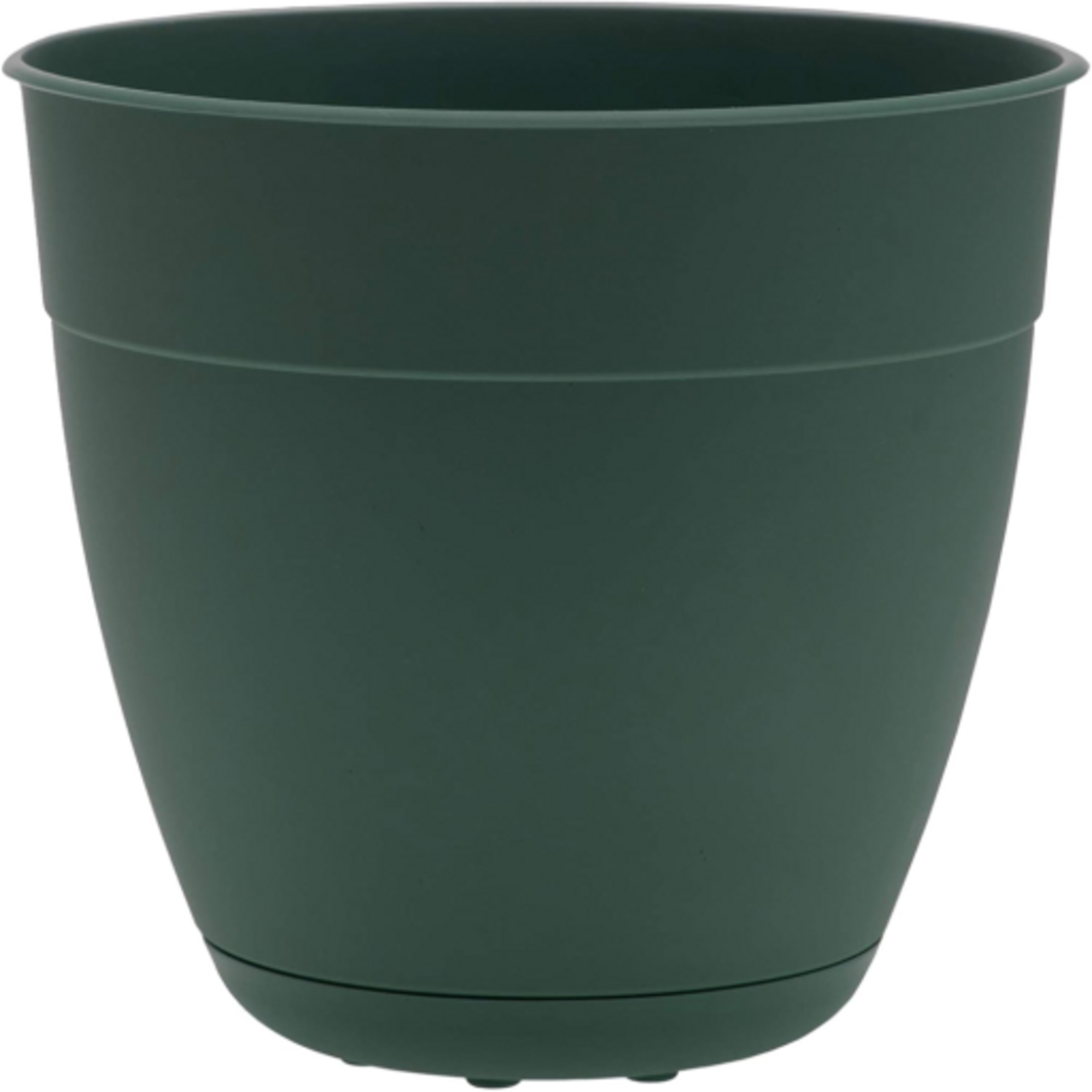 Bloem Bloem 8-in Dayton 100% Recycled Plastic Planter with Saucer - Turtle Green