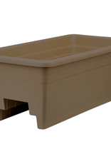 The HC Companies HC Companies SPX24DB0E2112-Inch Outdoor Plastic Deck Planter Box  Chocolate