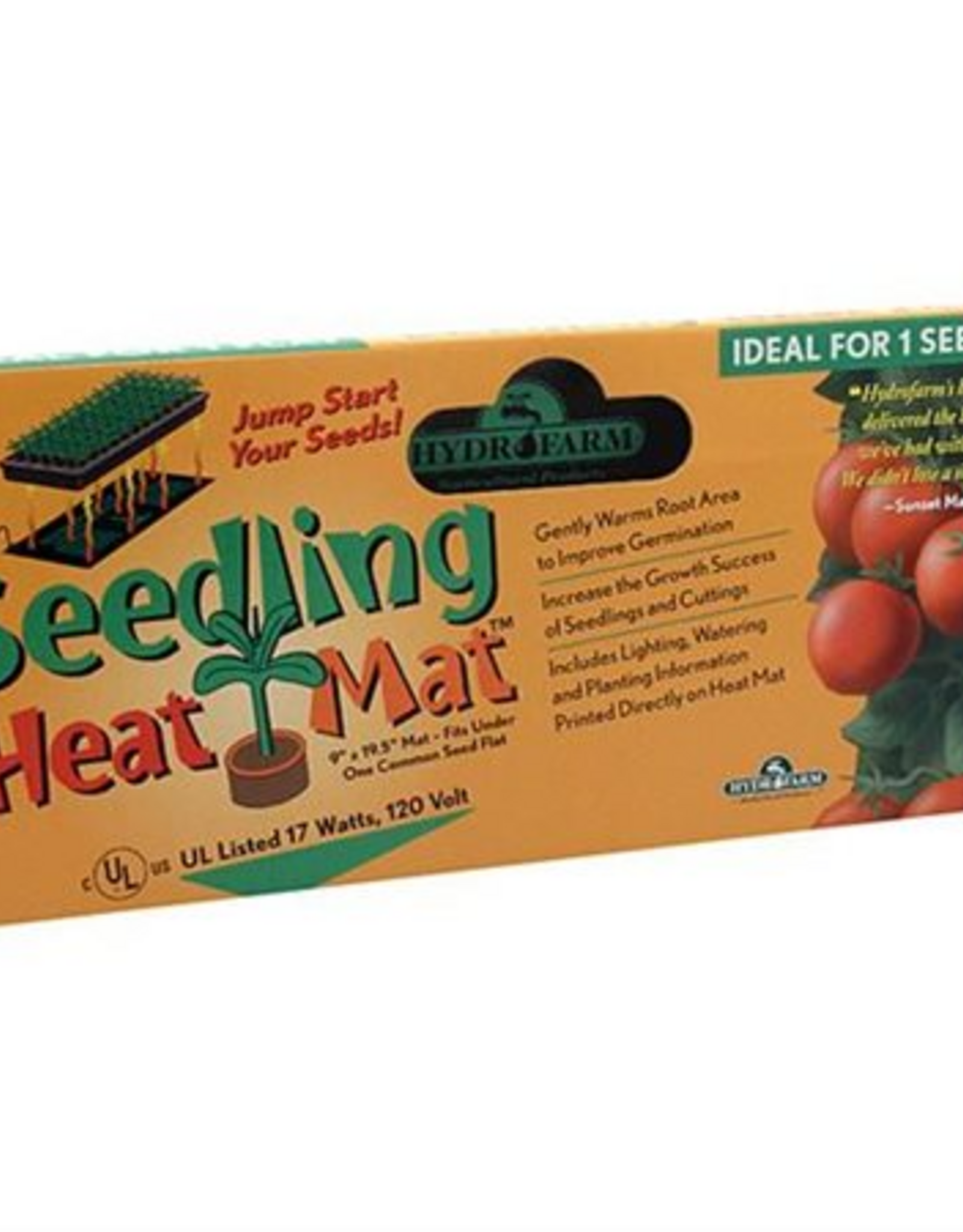 Hydrofarm Hydro Farm Jump Start Seedling Heat Mat  17 Watt 9 x 19.5 inches