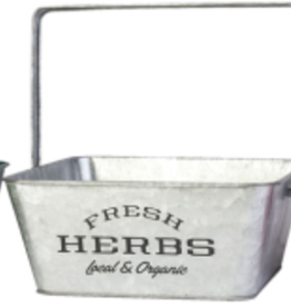 Panacea RUSTIC SQUARE HERB PLANTER