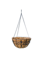 Panacea Panacea Finial Hanging Basket with Coco Liner 14 in
