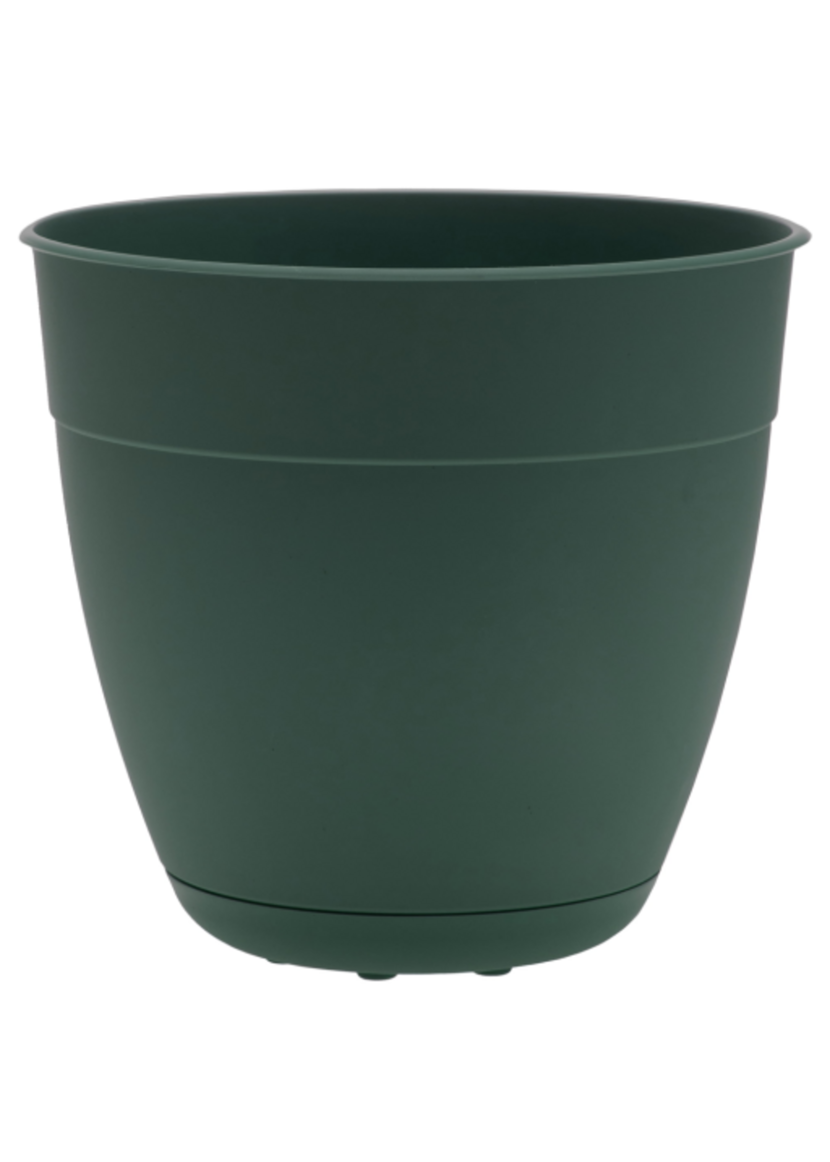 Bloem Bloem 12-in Dayton 100% Recycled Plastic Planter with Saucer - Turtle Green
