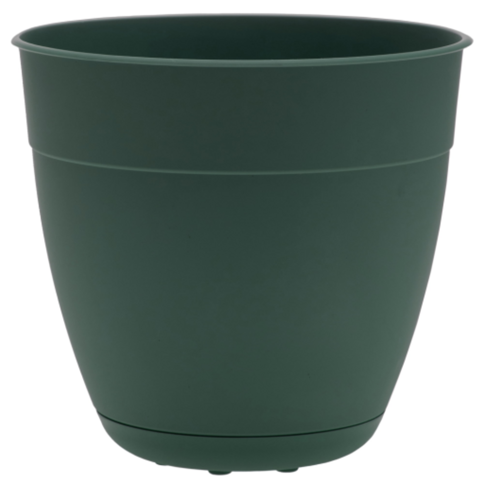 Bloem Bloem 12-in Dayton 100% Recycled Plastic Planter with Saucer - Turtle Green
