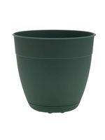 Bloem Bloem Dayton 100% Recycled Plastic Planter with Saucer: 16  - Turtle Green