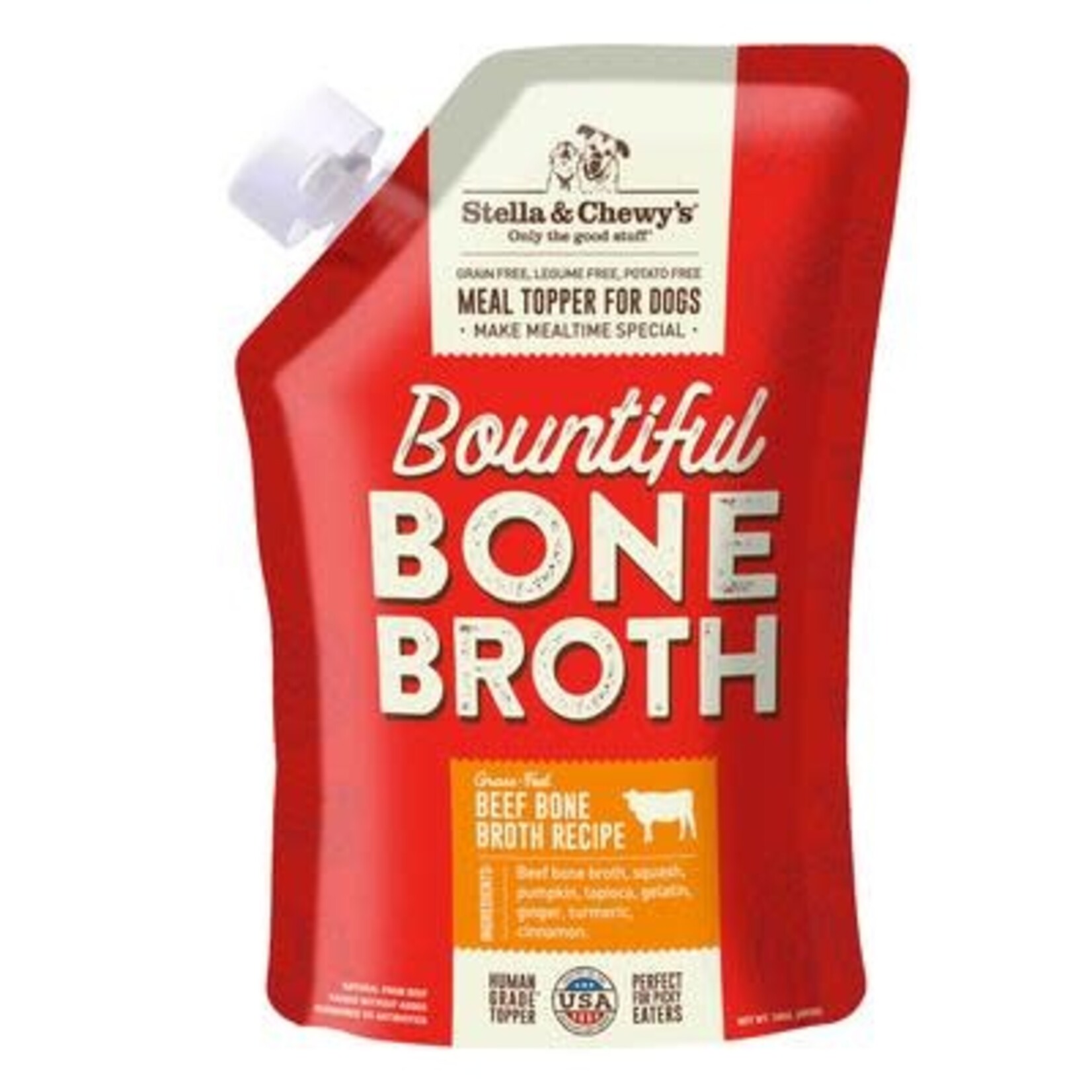 Stella & Chewy's Stella & Chewy's Bountiful Bone Broth Grass-Fed Beef Recipe Meal Topper for Dogs - 16 Oz