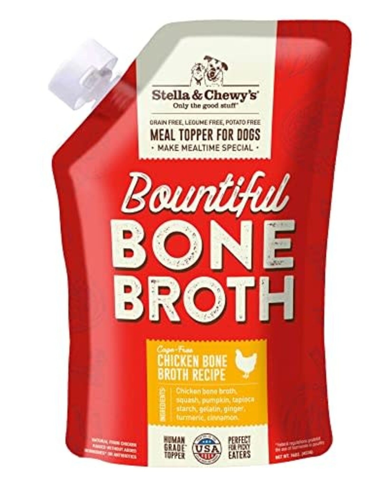 Stella & Chewy's Stella & Chewy's Bountiful Bone Broth Cage-Free Chicken Recipe Meal Topper for Dogs - 16 Oz