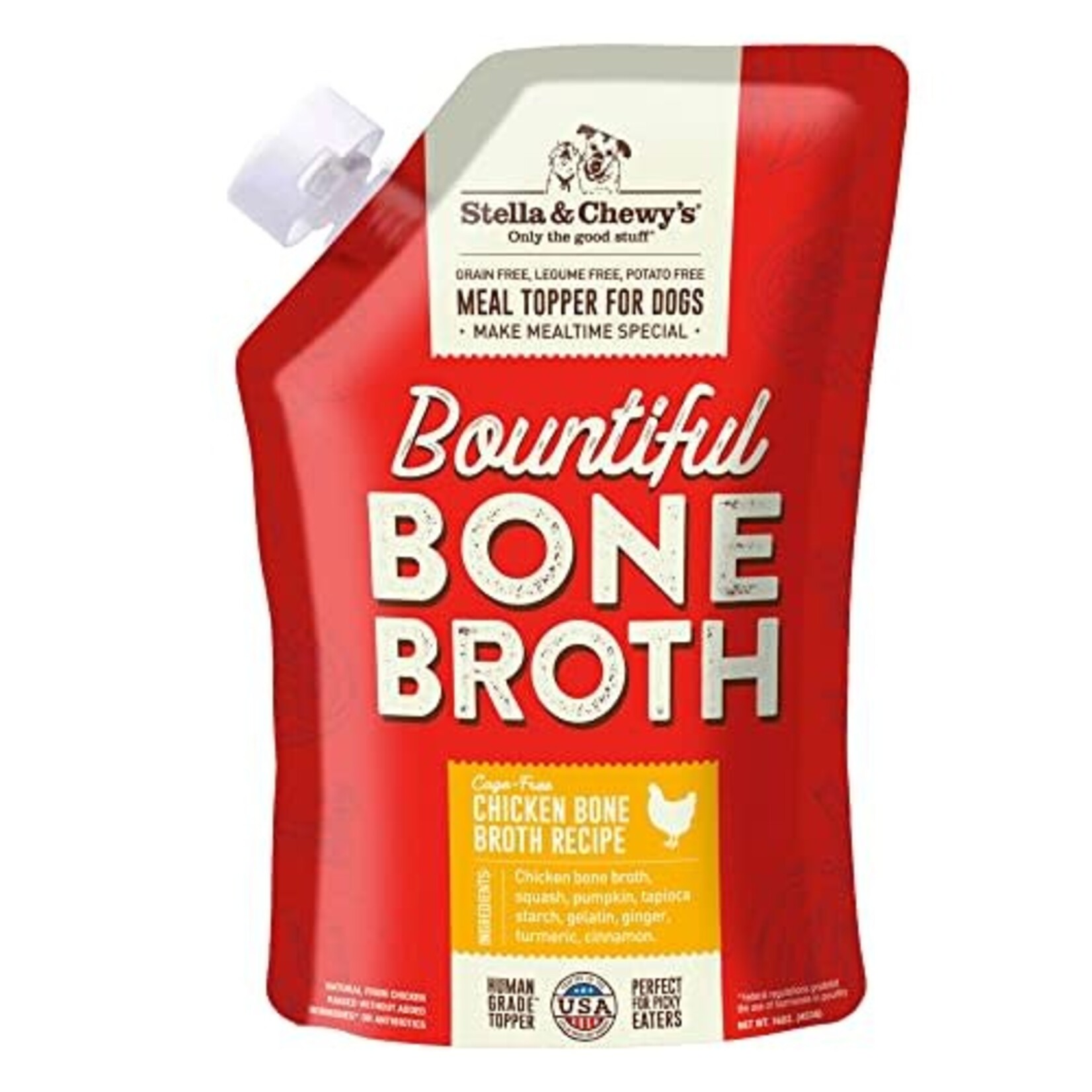 Stella & Chewy's Stella & Chewy's Bountiful Bone Broth Cage-Free Chicken Recipe Meal Topper for Dogs - 16 Oz