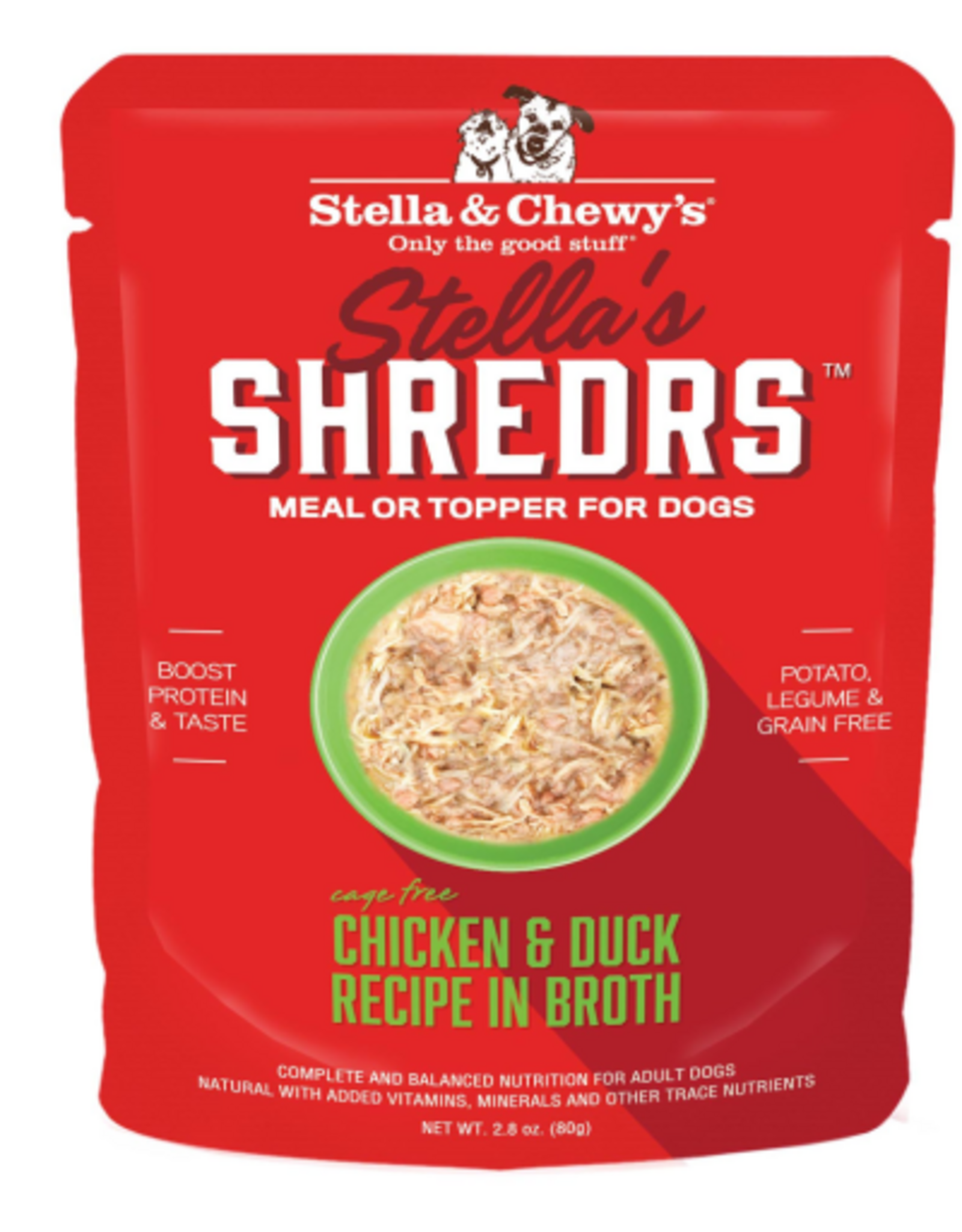 Stella & Chewy's Stella & Chewy's Shredrs Cage Free Chicken & Duck Recipe in Broth Wet Dog Food - 2.8 oz.