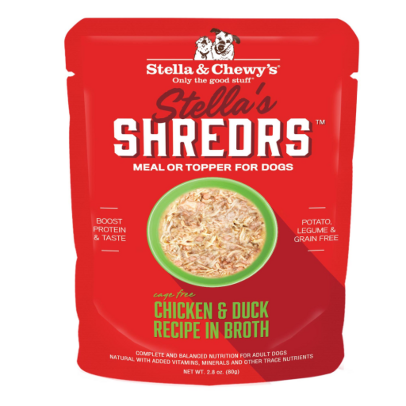 Stella & Chewy's Stella & Chewy's Shredrs Cage Free Chicken & Duck Recipe in Broth Wet Dog Food - 2.8 oz.