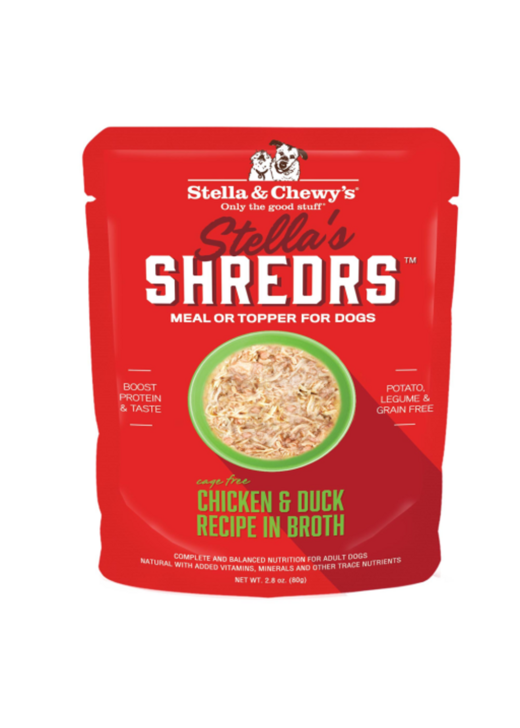 Stella & Chewy's Stella & Chewy's Shredrs Cage Free Chicken & Duck Recipe in Broth Wet Dog Food - 2.8 oz.