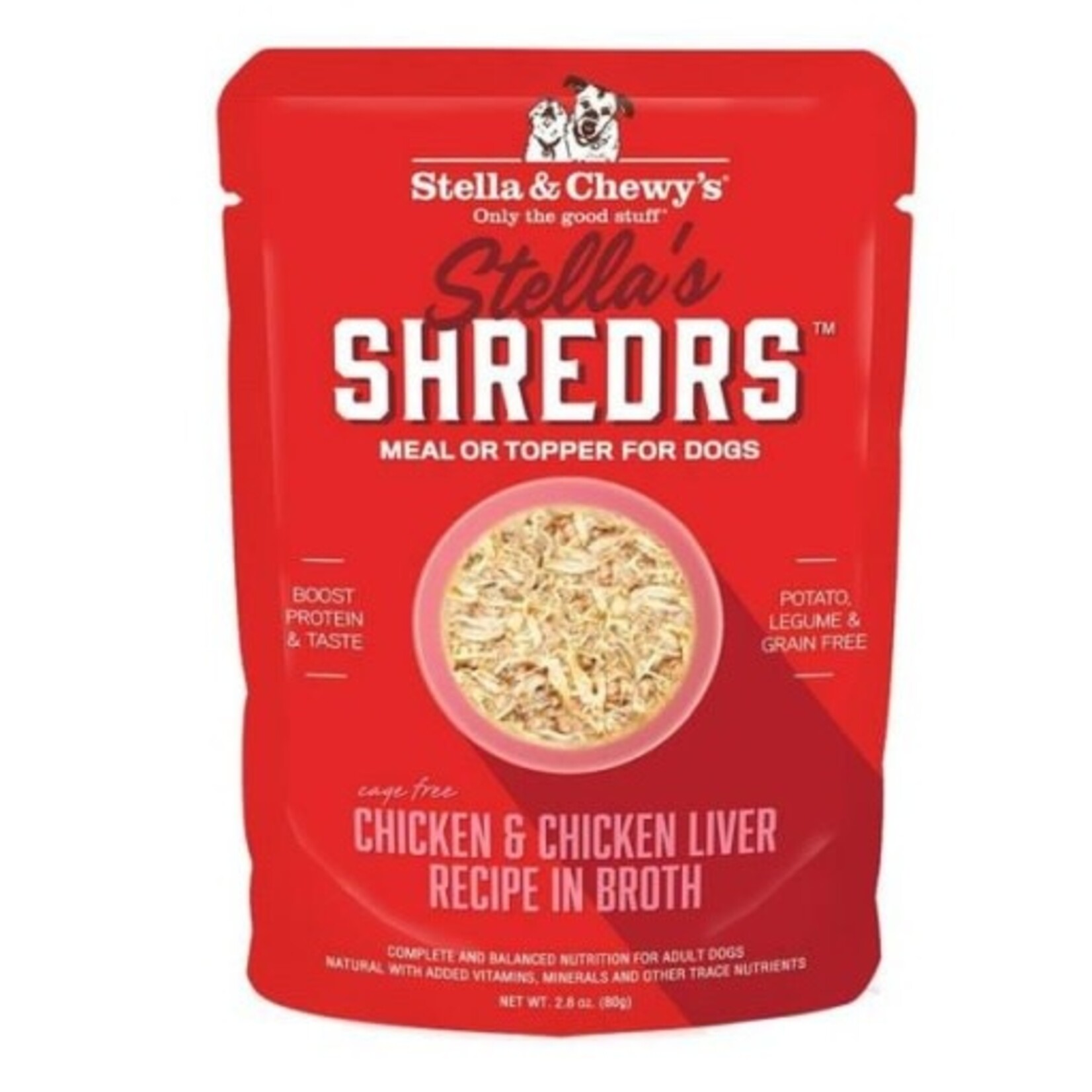 Stella & Chewy's Stella & Chewy's Shredrs Chicken & Liver in Broth Wet Dog Food - 2.8 Oz