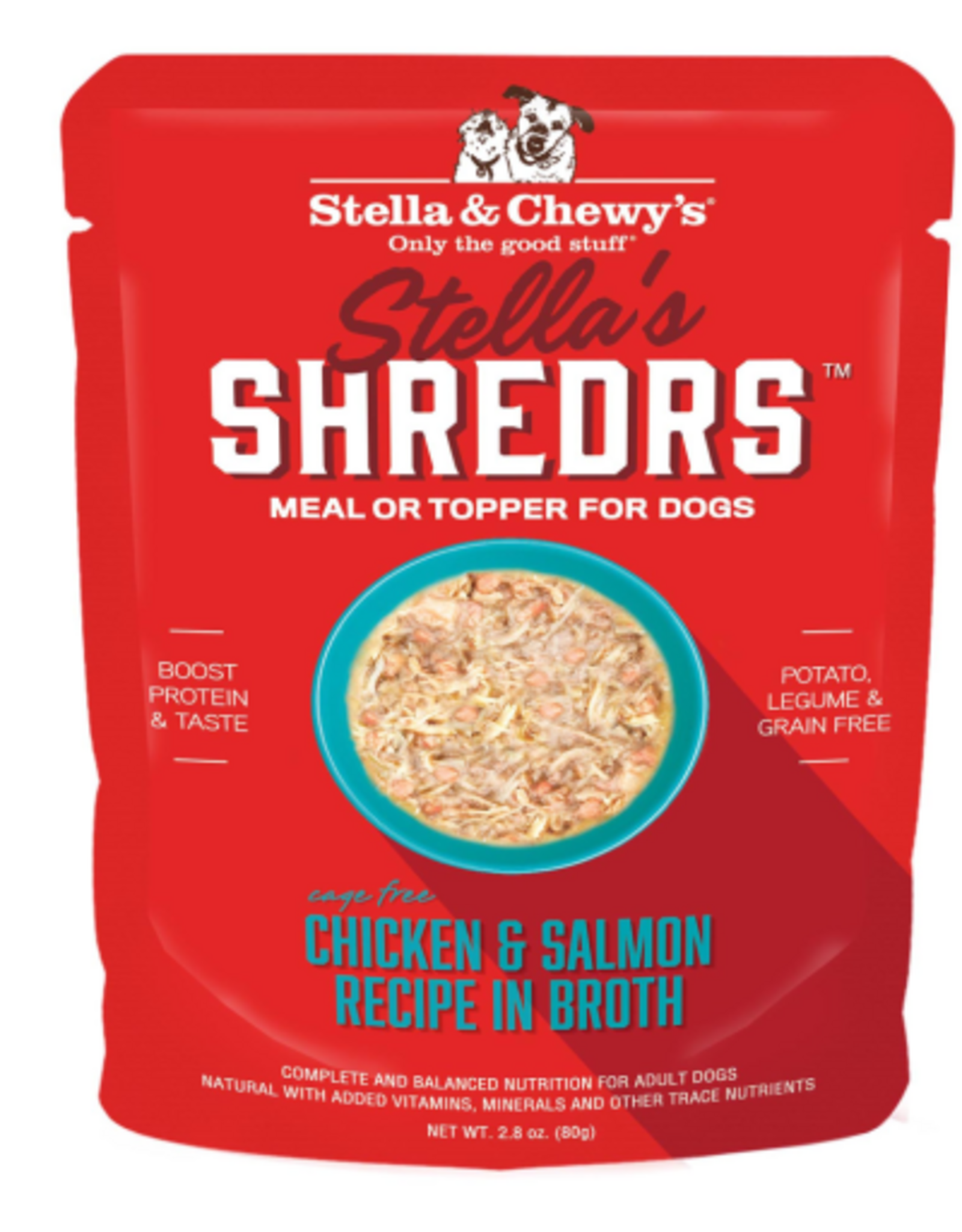 Stella & Chewy's Stella & Chewy's Shredrs Cage Free Chicken & Salmon Recipe in Broth Wet Dog Food - 2.8 oz.