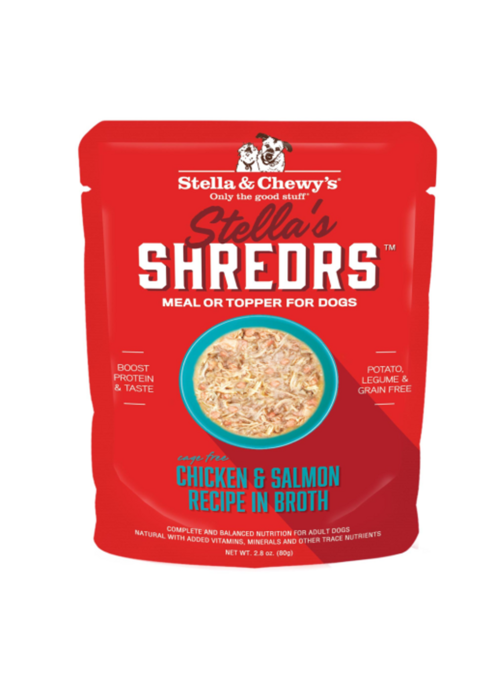 Stella & Chewy's Stella & Chewy's Shredrs Cage Free Chicken & Salmon Recipe in Broth Wet Dog Food - 2.8 oz.