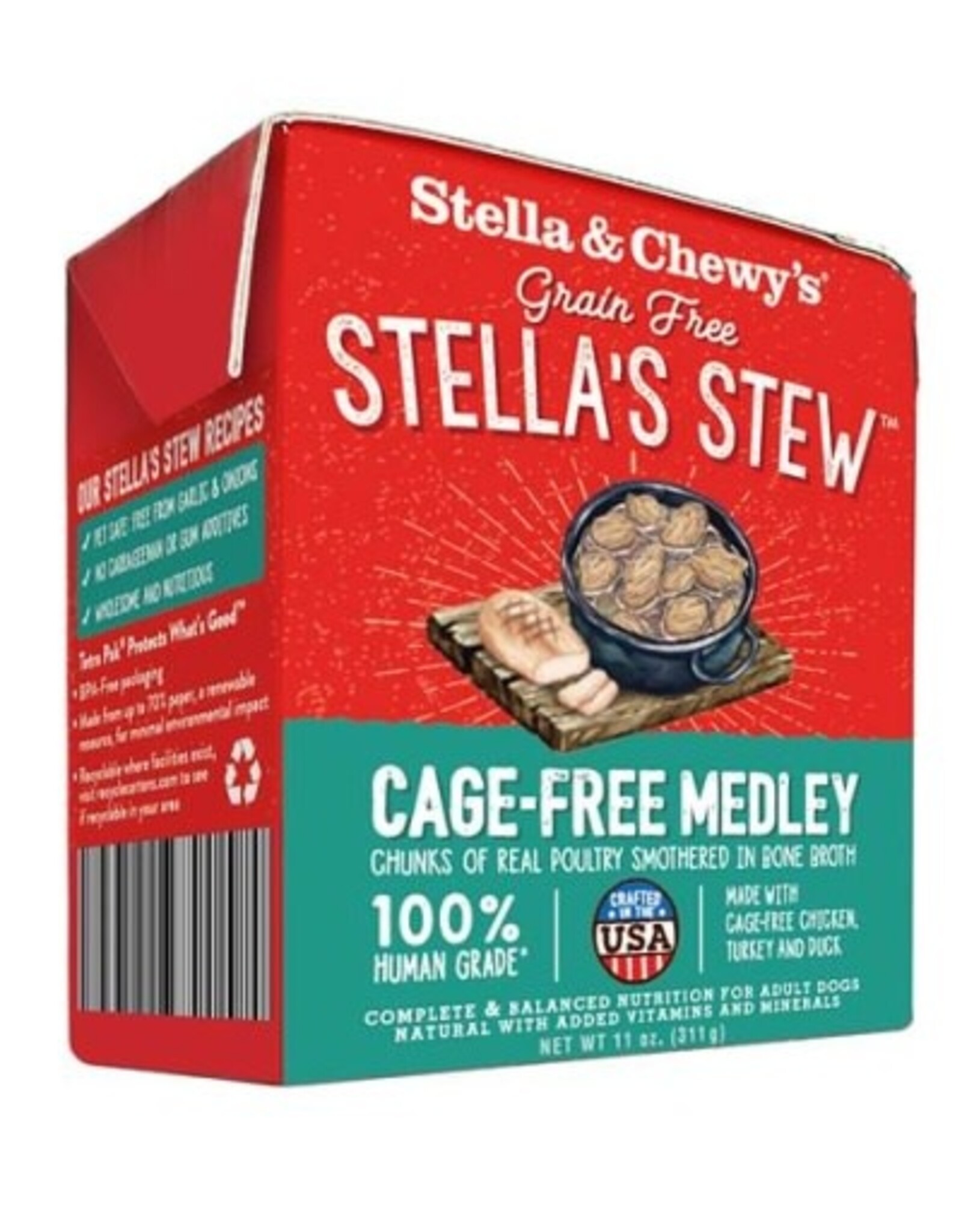 Stella & Chewy's STELLA & CHEWY'S Dog Stew Cage Free Medley Wet Food 11OZ