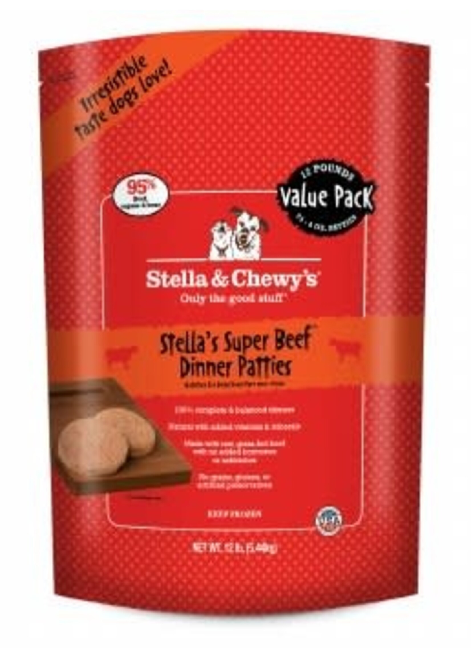 Stella & Chewy's Stella & Chewy's Dog Frozen Dinner Patties BEEF 12LB