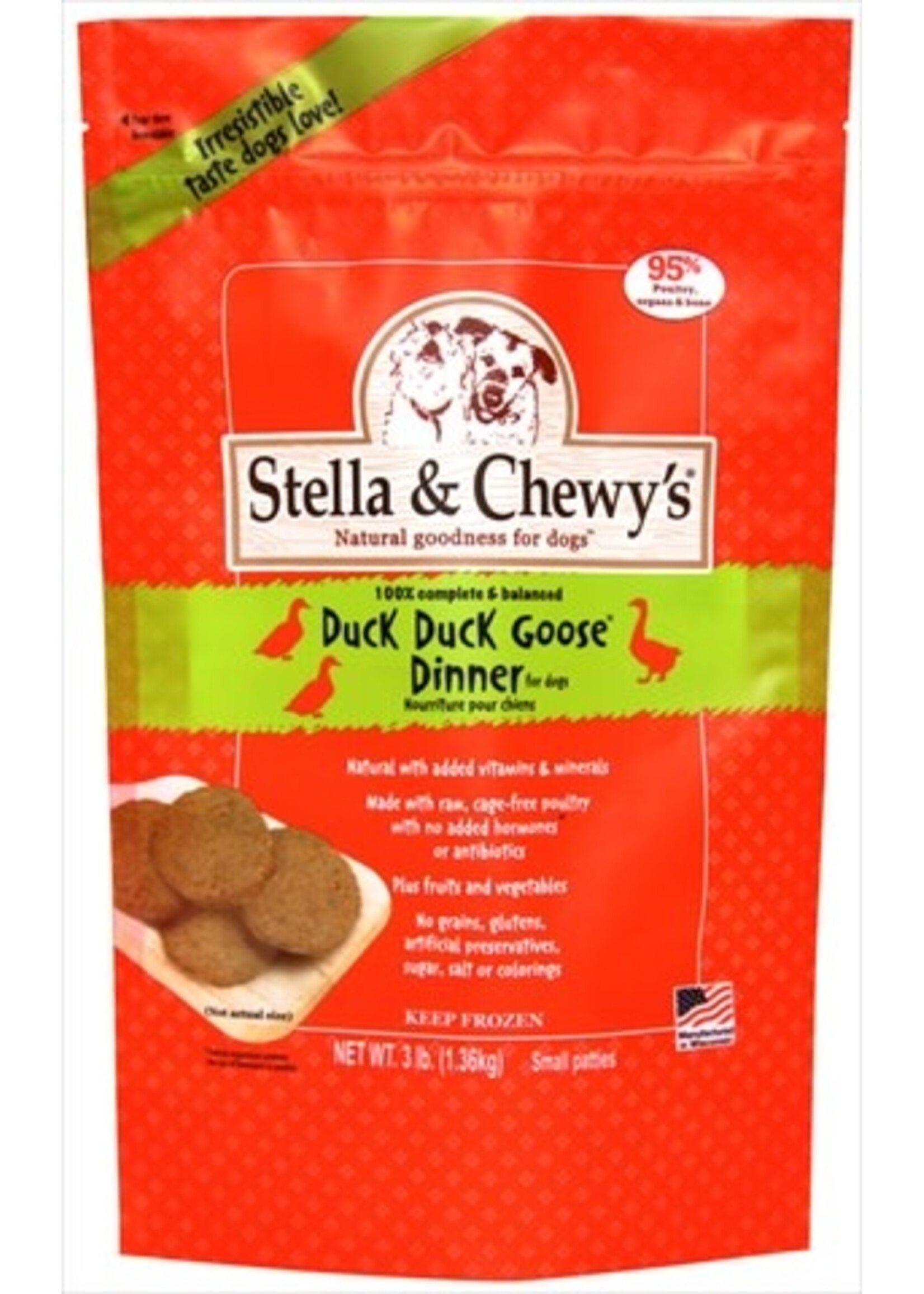 Stella & Chewy's Stella & Chewy's Dog Frozen Dinner Patties DUCK 3LB