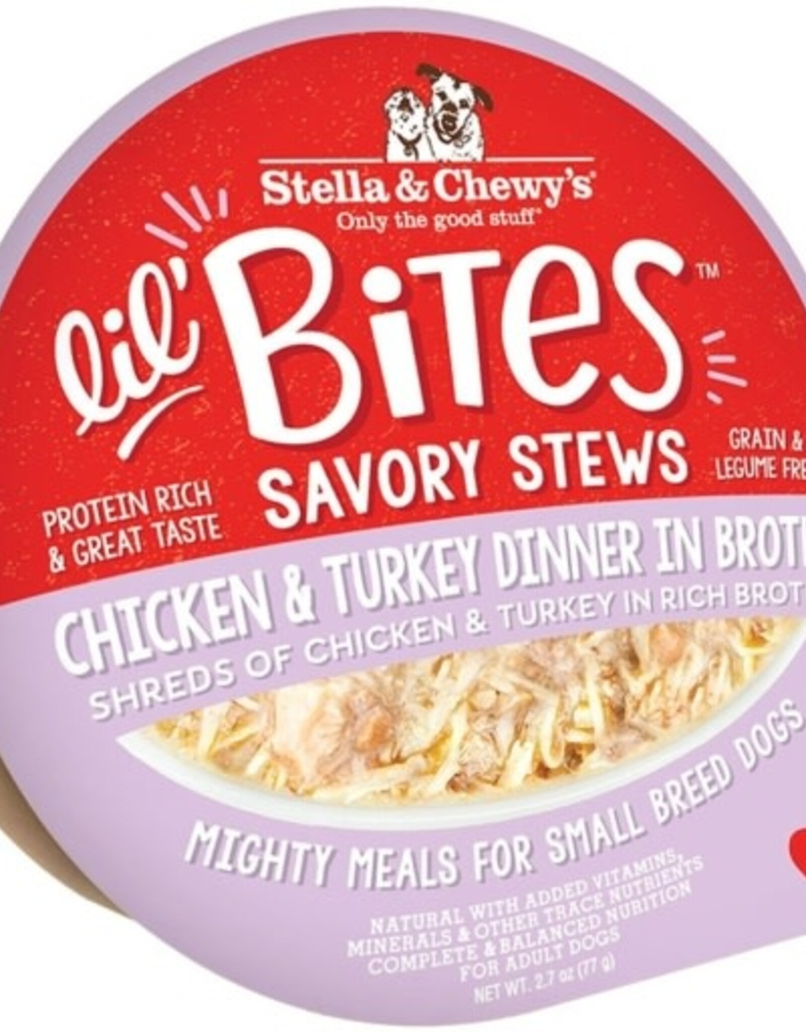 Stella & Chewy's Stella & Chewy's Lil Bites Chicken & Turkey Dinner in Broth Savory Dog Stew - 2.7 Oz.