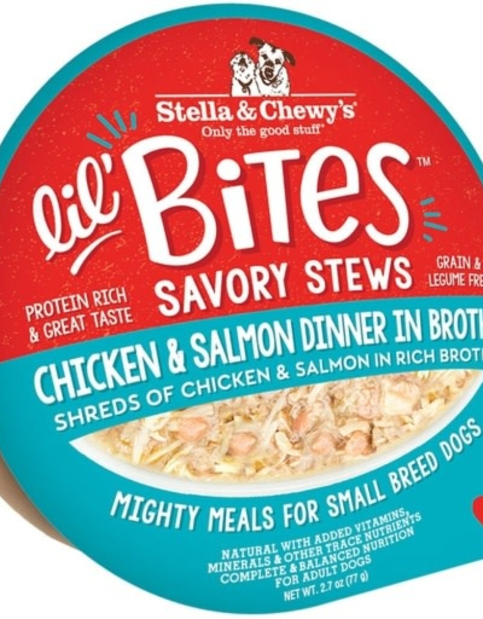 Stella & Chewy's Stella & Chewy's Lil Bites Chicken & Salmon Dinner in Broth Savory Dog Stew - 2.7 Oz.