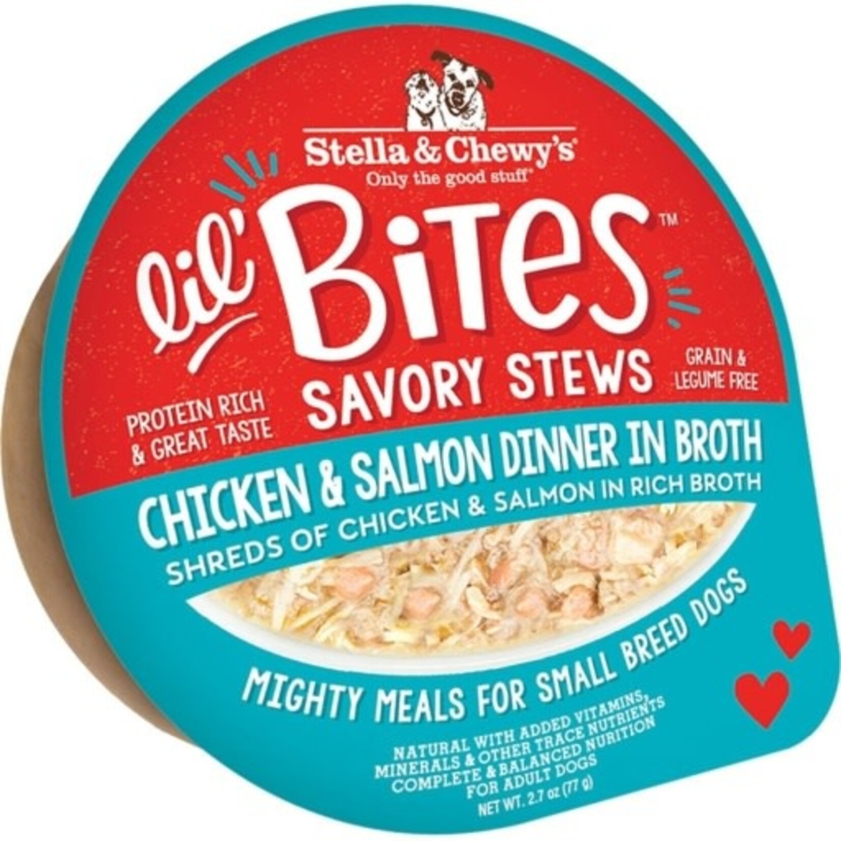 Stella & Chewy's Stella & Chewy's Lil Bites Chicken & Salmon Dinner in Broth Savory Dog Stew - 2.7 Oz.