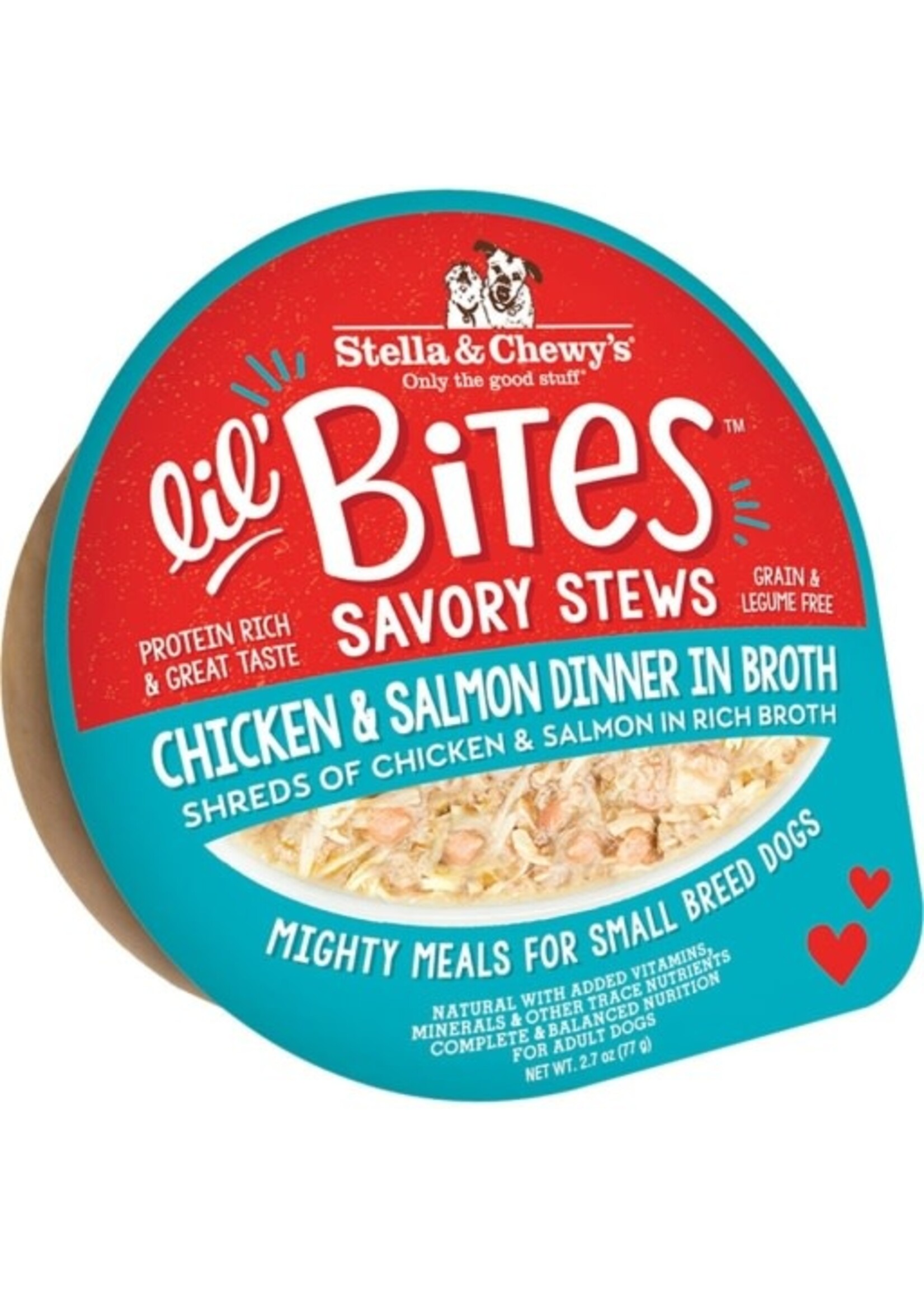 Stella & Chewy's Stella & Chewy's Lil Bites Chicken & Salmon Dinner in Broth Savory Dog Stew - 2.7 Oz.