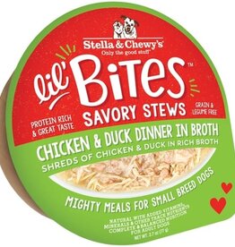 Stella & Chewy's Stella & Chewy's Lil Bites Chicken & Duck Dinner in Broth Savory Dog Stew - 2.7 Oz.