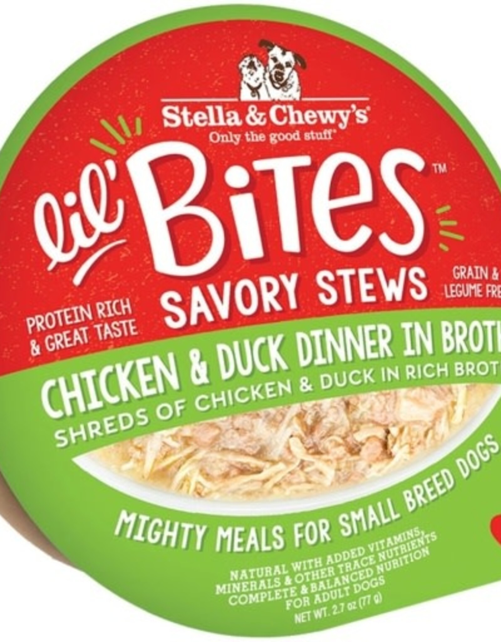 Stella & Chewy's Stella & Chewy's Lil Bites Chicken & Duck Dinner in Broth Savory Dog Stew - 2.7 Oz.