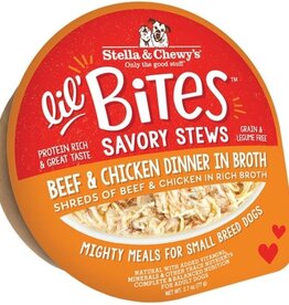Stella & Chewy's Stella & Chewy's Lil Bites Beef & Chicken Dinner in Broth Savory Dog Stew - 2.7 Oz.