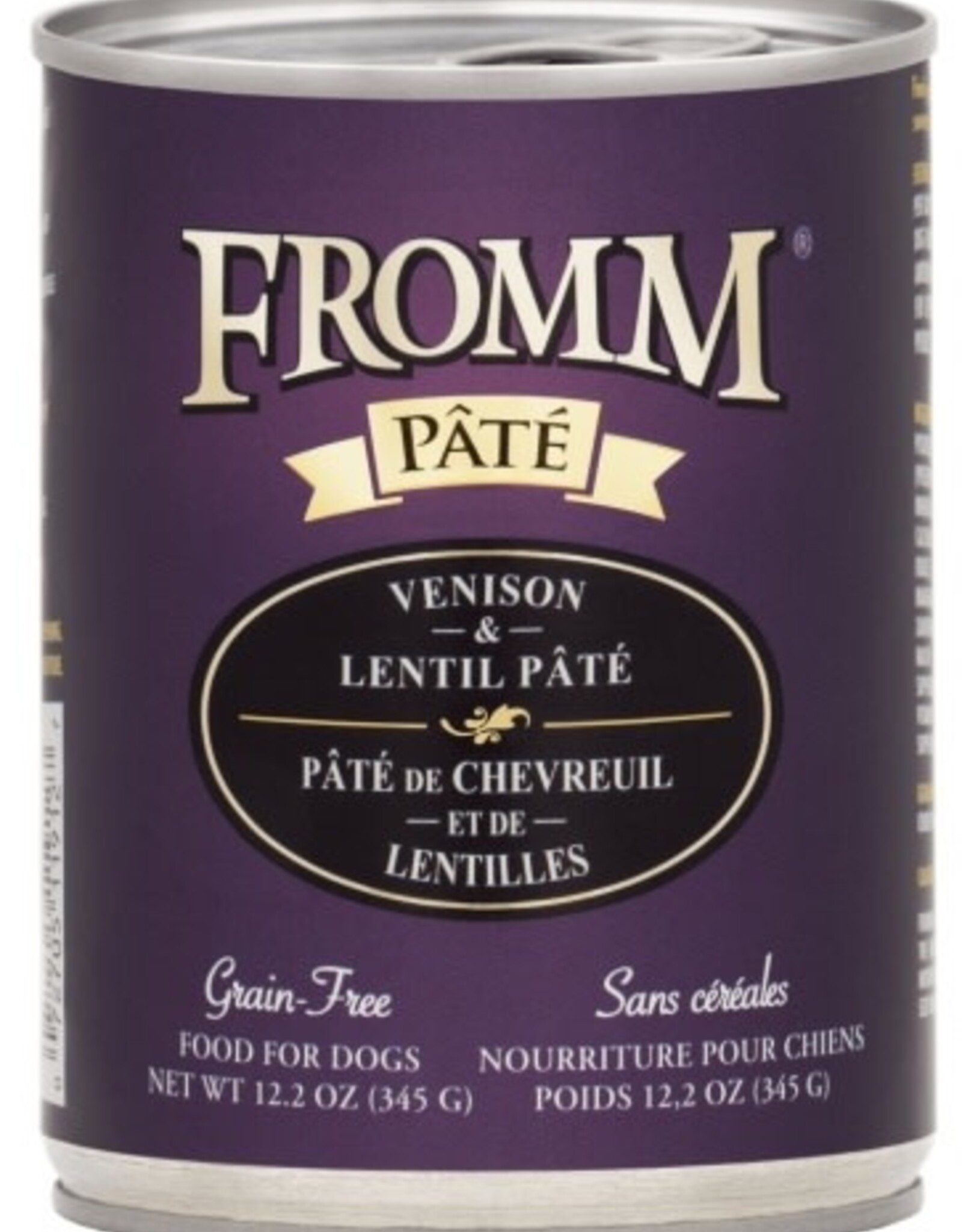 Fromm Fromm Venison & Lentil Pate Canned Dog Food - 12.2 Oz, Case of 12