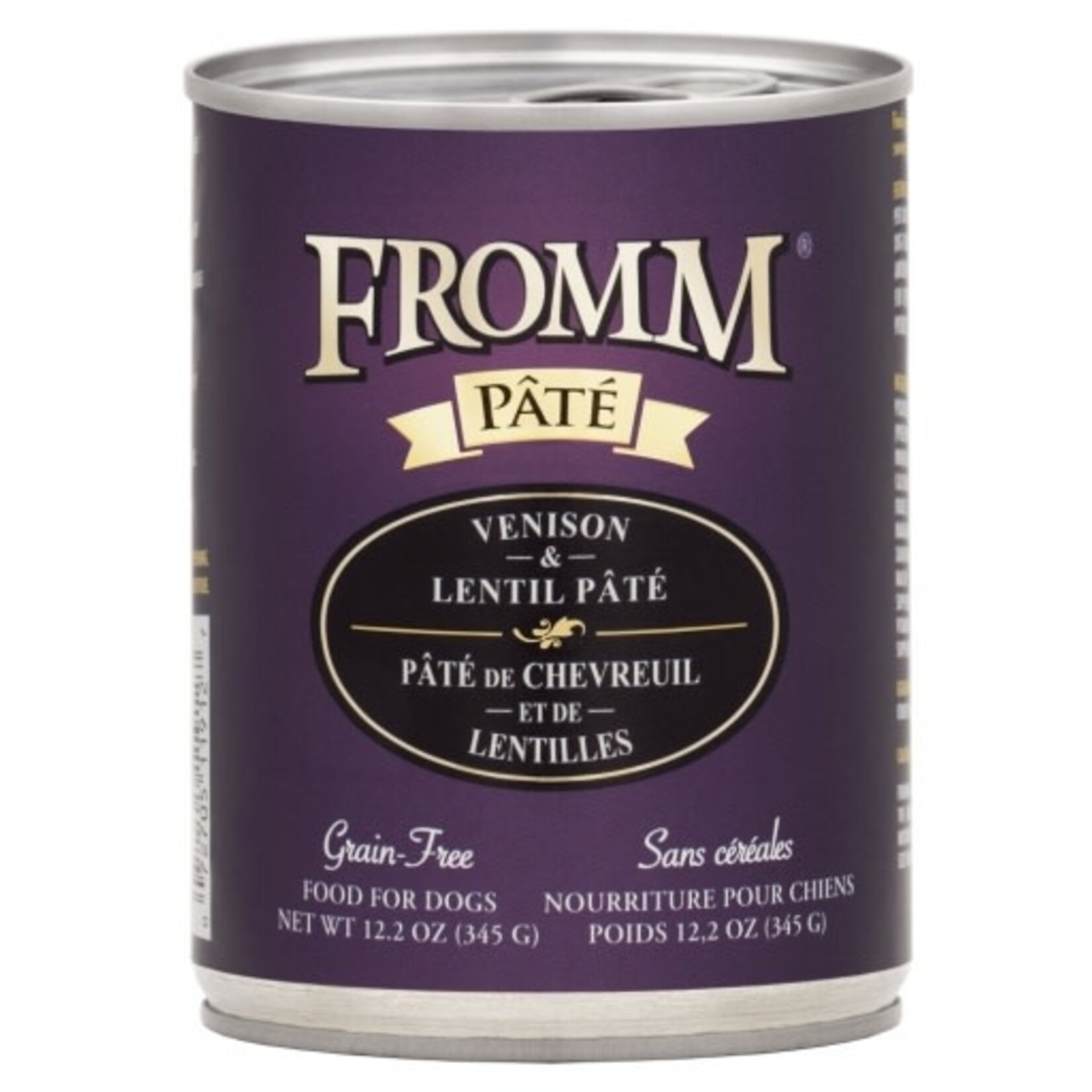 Fromm Fromm Venison & Lentil Pate Canned Dog Food - 12.2 Oz, Case of 12