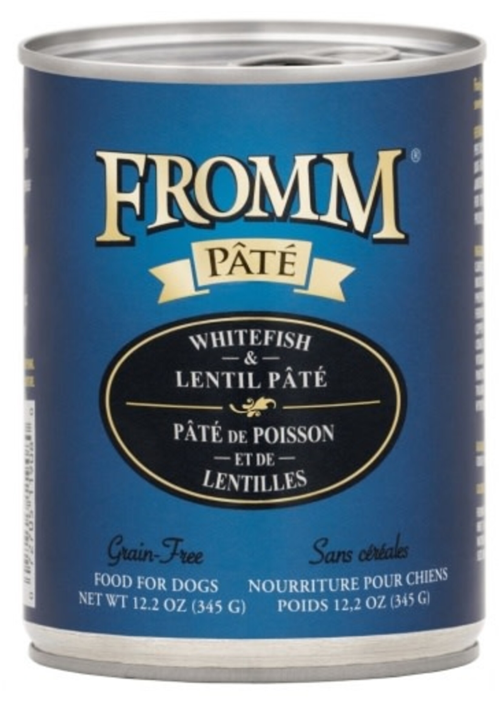 Fromm Fromm Whitefish & Lentil Pate Canned Dog Food - 12.2 Oz, Case of 12