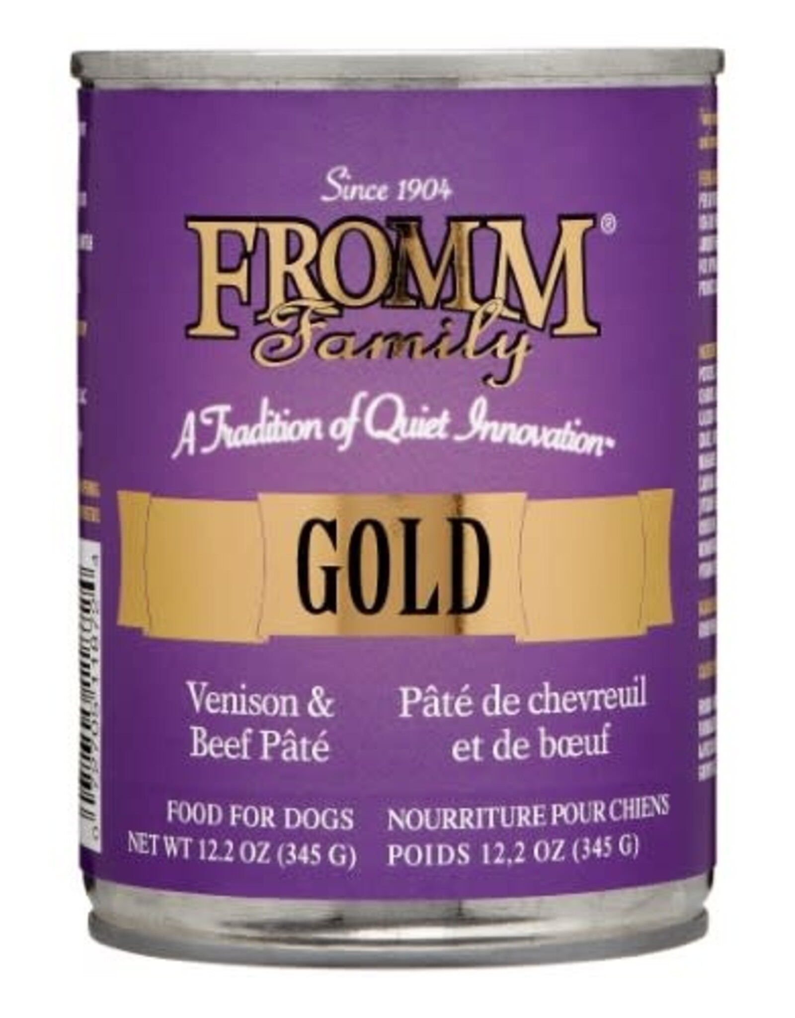 Fromm Fromm Venison & Beef Pate Canned Dog Food - 12.2 Oz, Case of 12