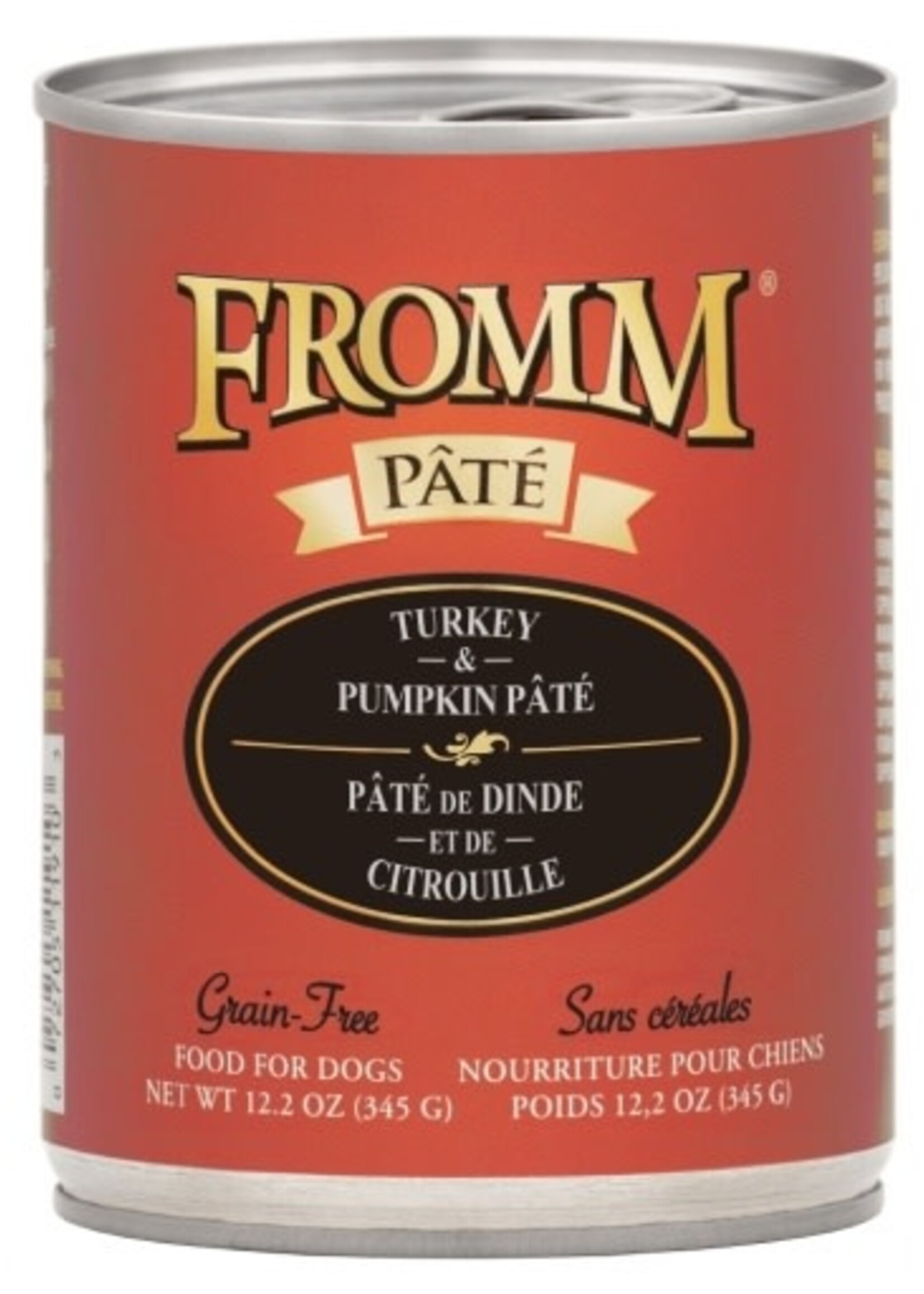 Fromm Fromm Turkey & Pumpkin Pate Canned Dog Food - 12.2 Oz, Case of 12