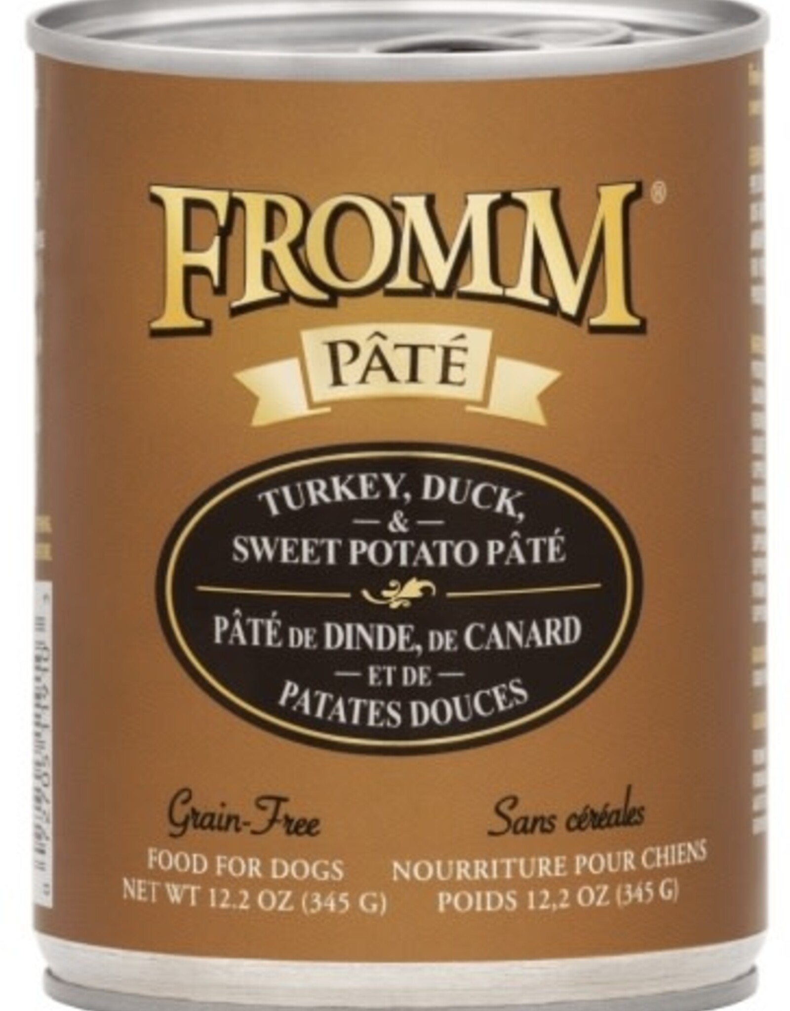 Fromm Fromm Turkey, Duck, & Sweet Potato Pate Canned Dog Food - 12.2 Oz, Case of 12