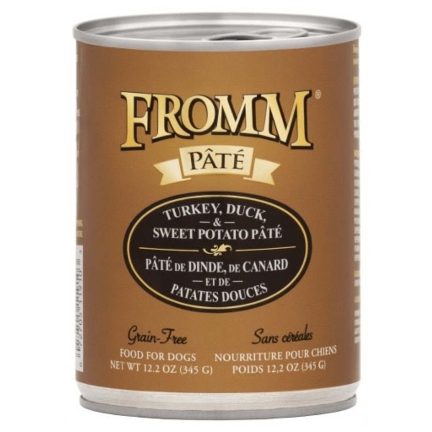 Fromm Fromm Turkey, Duck, & Sweet Potato Pate Canned Dog Food - 12.2 Oz, Case of 12