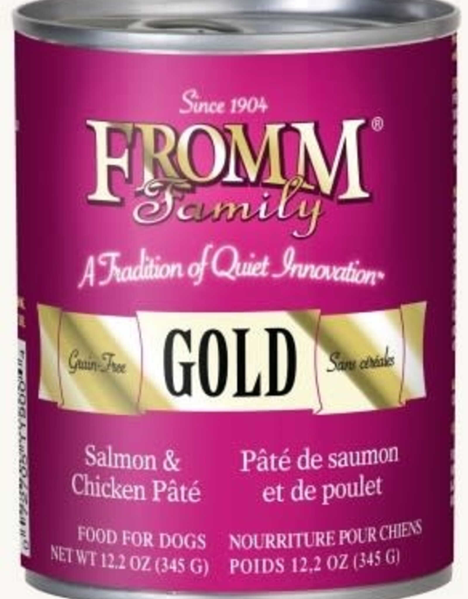 Fromm Fromm Salmon & Chicken Pate Canned Dog Food - 12.2 Oz, Case of 12